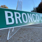 Custom Ford Bronco Trucks Street Sign - Choose Your Year & Postal Abbreviation - 18x4 Inches - Perfect for Chevy Man Cave Garage