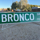 Custom Ford Bronco Trucks Street Sign - Choose Your Year & Postal Abbreviation - 18x4 Inches - Perfect for Chevy Man Cave Garage