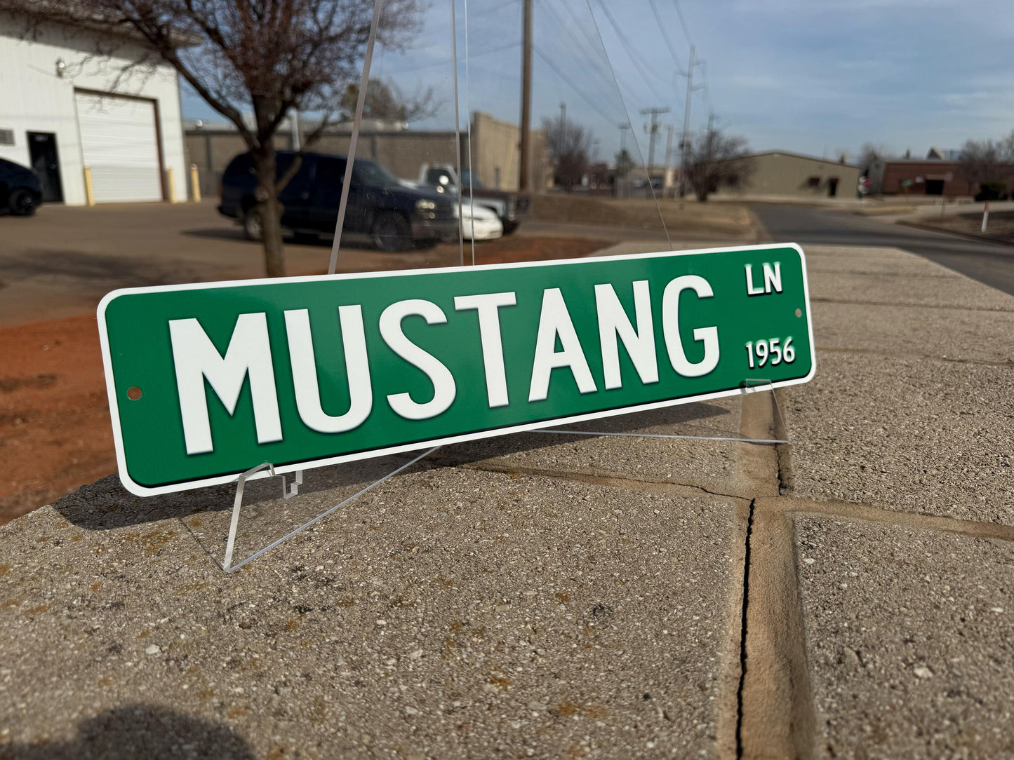 mustang street sign for man cave,garage, shop