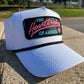 Vintage PINK HEARTBREAKER of America Rope Snapback Trucker Mesh Hat with Chevy inspired patch Classic Truck Apparel for Men and Women