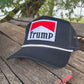 Trump for President 2024 vintage rope style trucker hat with marlboro inspired embroidery patch