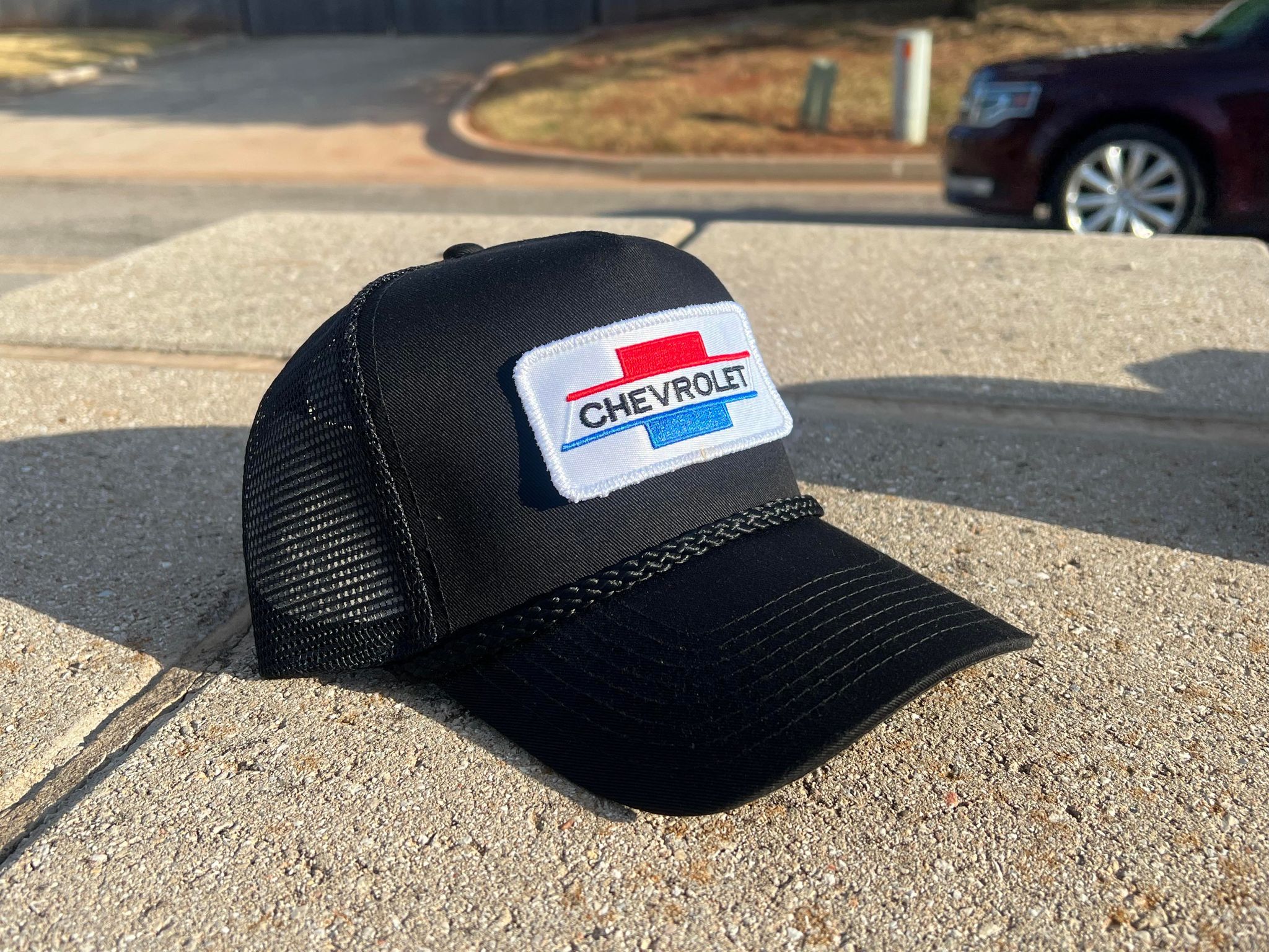 Vintage chevy shop trucker hat