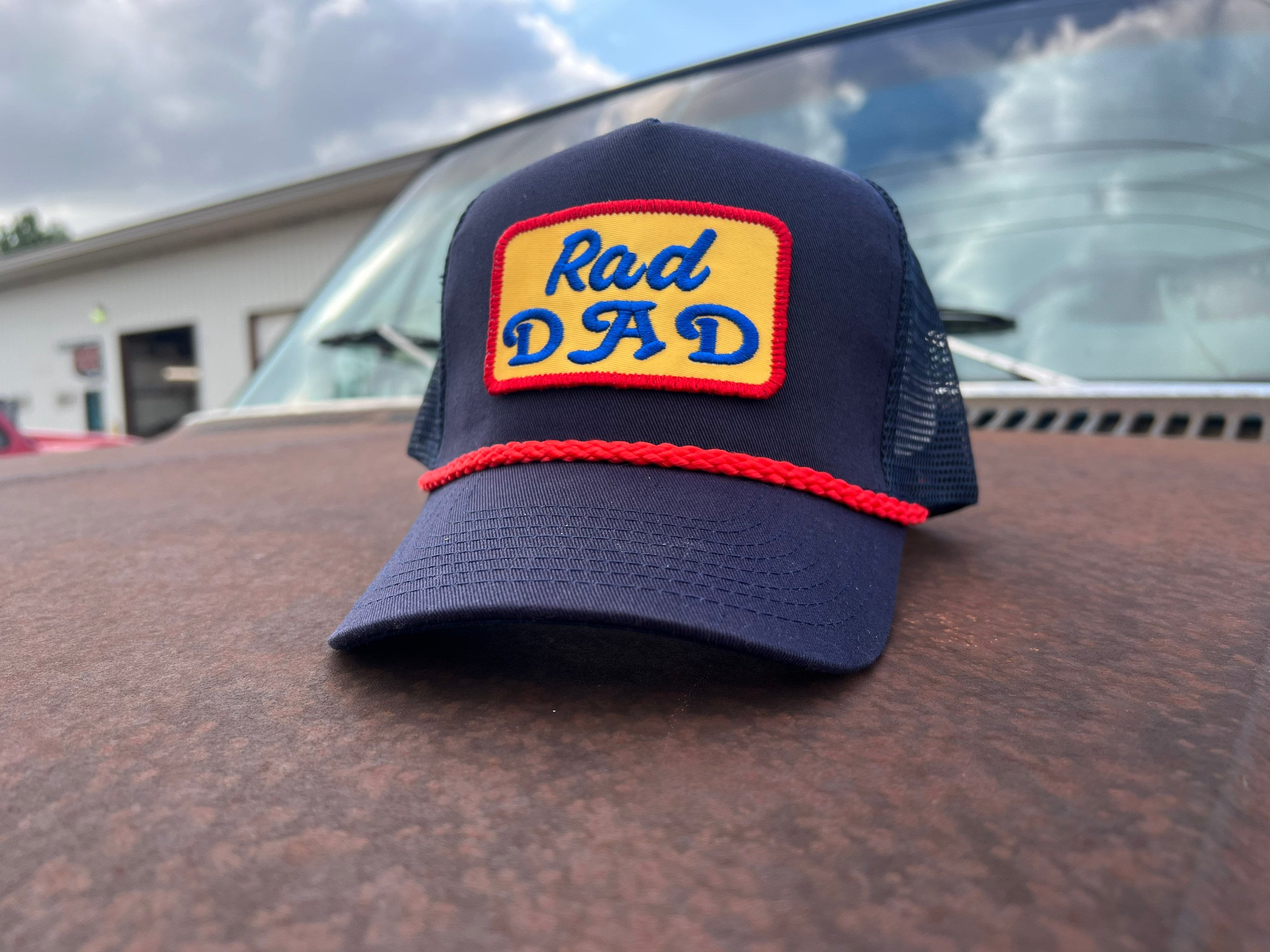 Vintage RAD DAD ROOT Beer Patch Rope Trucker Snap Back Hat Breathabl OklahomaCustoms