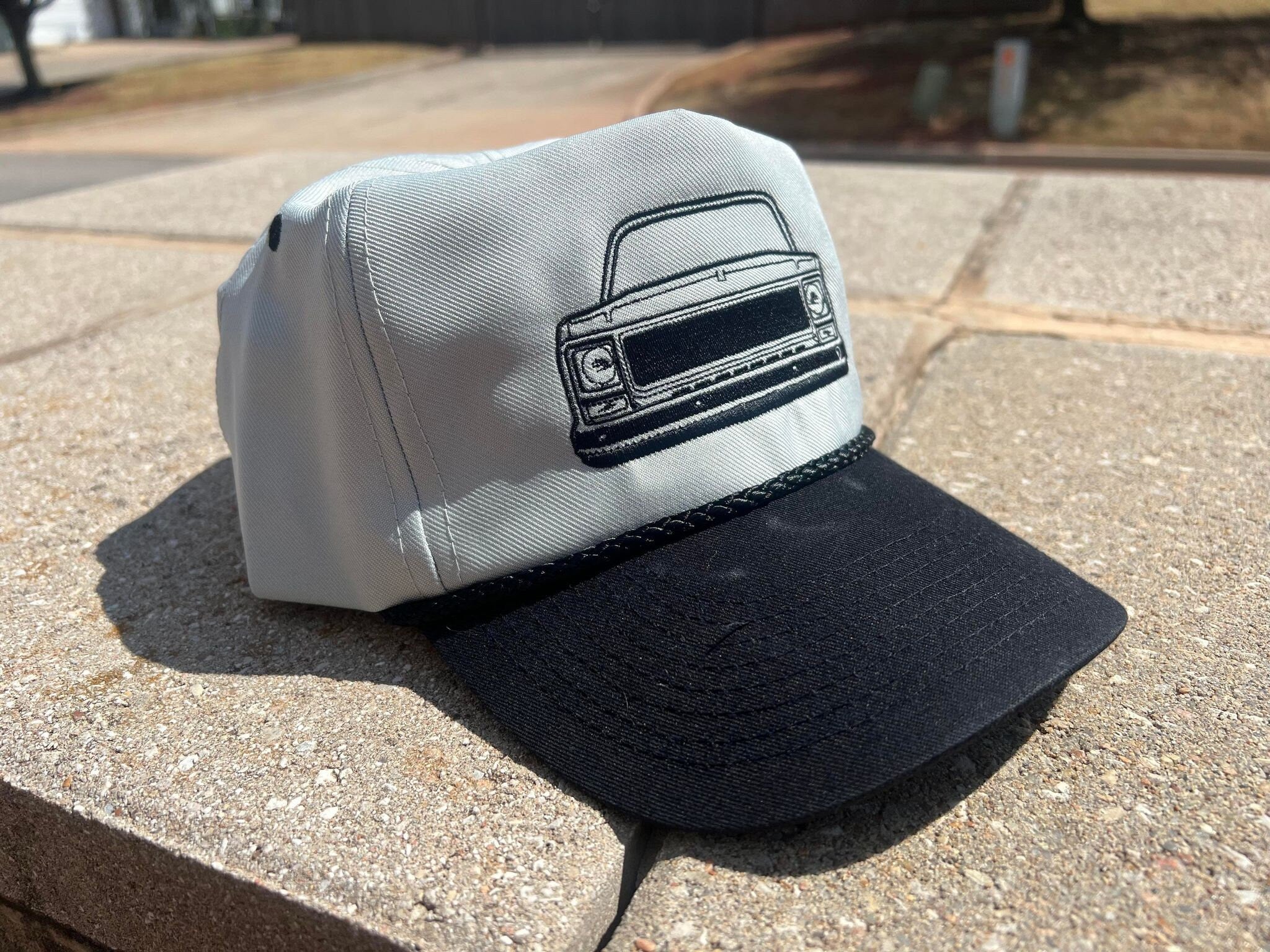 Vintage Squarebody Roundeye GMC Chevy Truck Mesh Trucker Hat by Oklahoma  Customs - 7 Variations Available