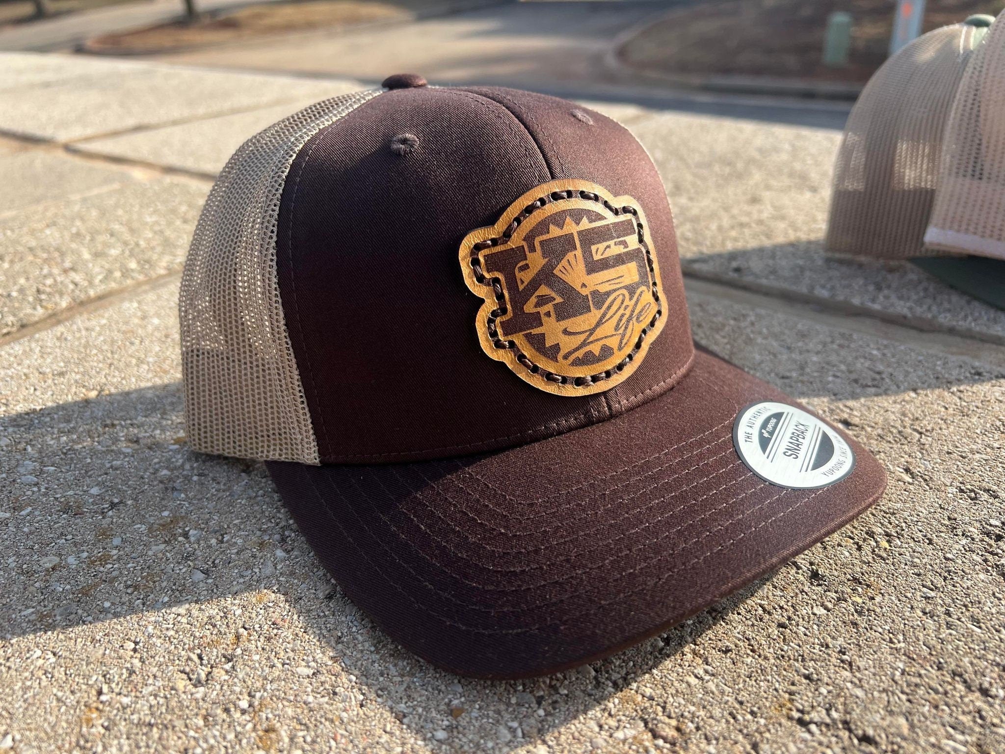 Leather Patch Chevy GMC K5 Blazer Jimmy Silverado Mesh Trucker Hat -  Handmade in USA - Snapback - Oklahoma Customs Original